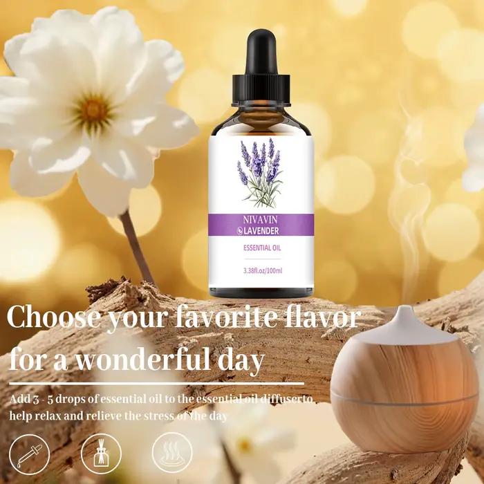 NIVAVIN Huile Essentielle de Lavande 30ml/60ml/100ml