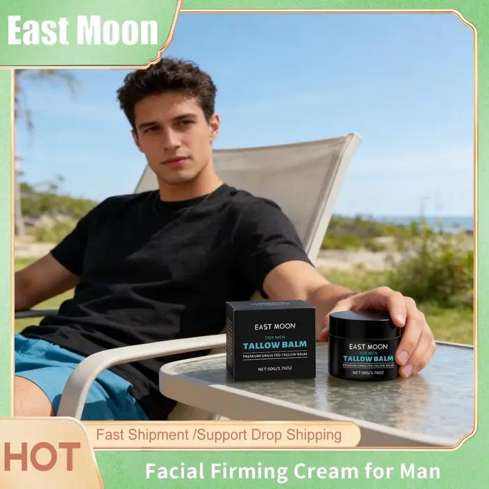 Baume de Soin Visage au Suif pour Homme : Nourrit