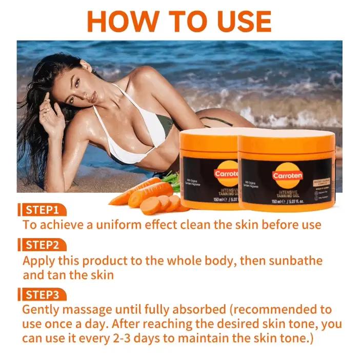 Gel Bronzant Intensif à la Carotte Apaisant