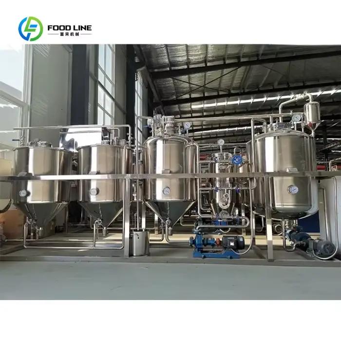 Petite machine d'équipement d'huile de tournesol de raffinage et de désodorisation pour l'huile de chanvre