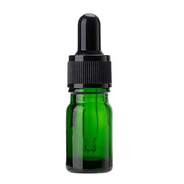 Compte-gouttes en verre vert HI pour aromathérapie