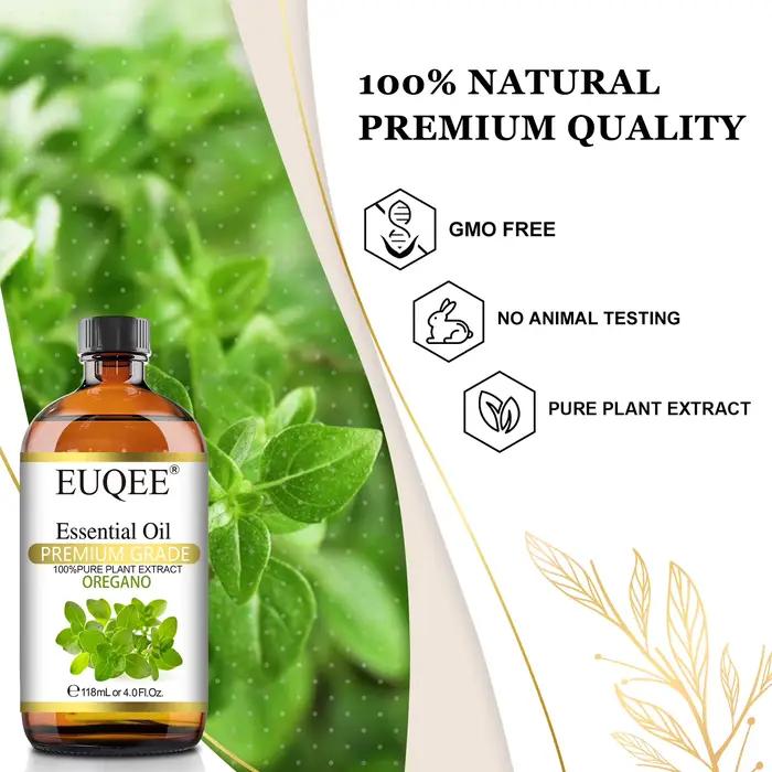 EUQEE 118ML huile essentielle de lavande de jasmin d'organo pour humidificateur diffuseur huiles d'arôme d'eucalyptus pour bougie de savon à faire soi-même