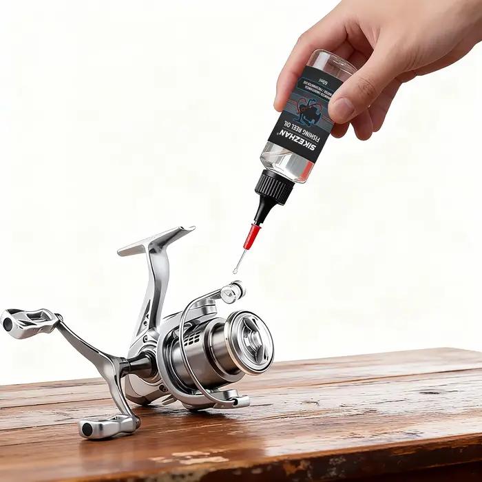 Huile pour moulinet de pêche avec aiguille de précision – Lubrifiant pour moulinet pour une coulée fluide et une protection contre la corrosion, une utilisation en eau salée et en eau douce