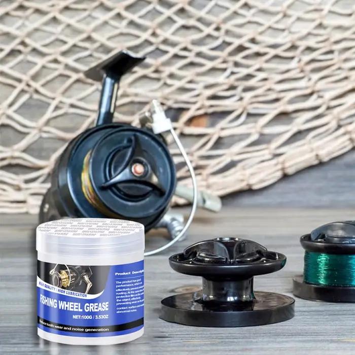 Graisse pour moulinet de pêche 50g/100g, huile pour moulinet de pêche, accessoires efficaces pour l'entretien du moulinet de pêche, lubrifiant pour moulinet de pêche