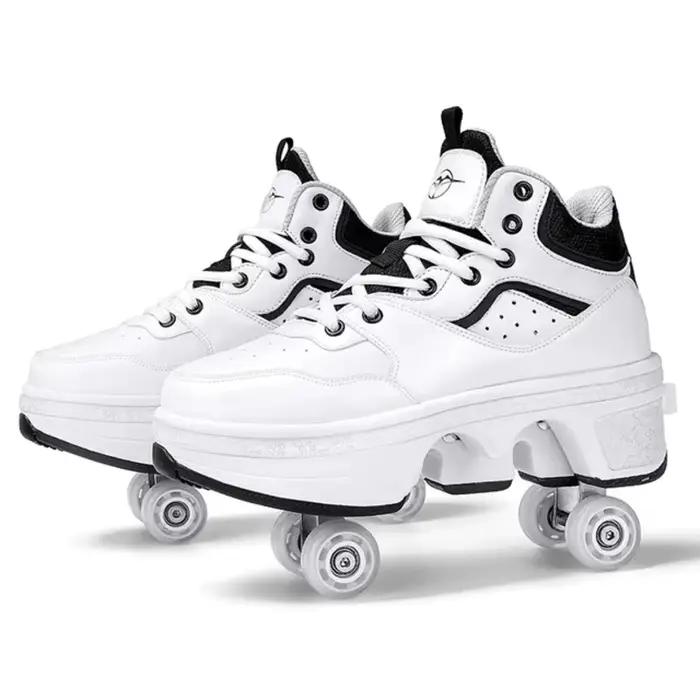 Patins à roulettes à quatre roues pour enfants, chaussures de sport et de loisirs, pour garçons et filles, pour adultes