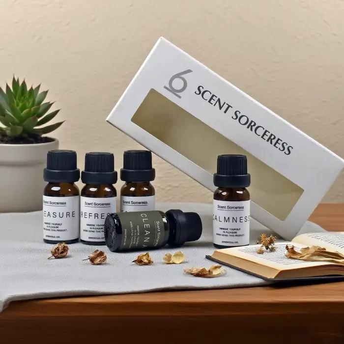 10ml ensemble d'huiles essentielles 6 pièces climatisation propre rafraîchir Destress sommeil profond plaisir diffuseur aromathérapie Massage huile de parfum