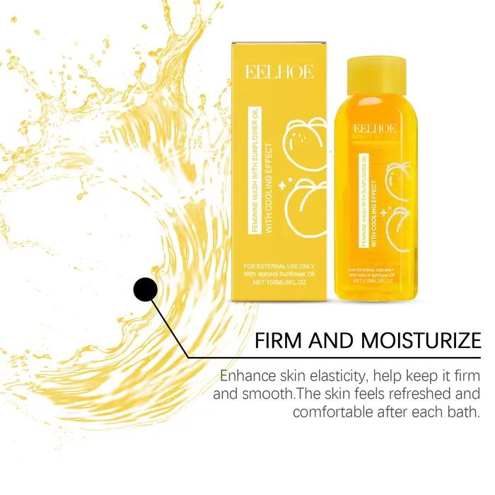 Nettoyant pour le corps féminin avec huile de tournesol naturelle