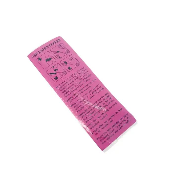 100 pièces épilation non tissé corps tissu cheveux enlever cire rouleaux de papier haute qualité épilation épilateur cire bande papier rouleau