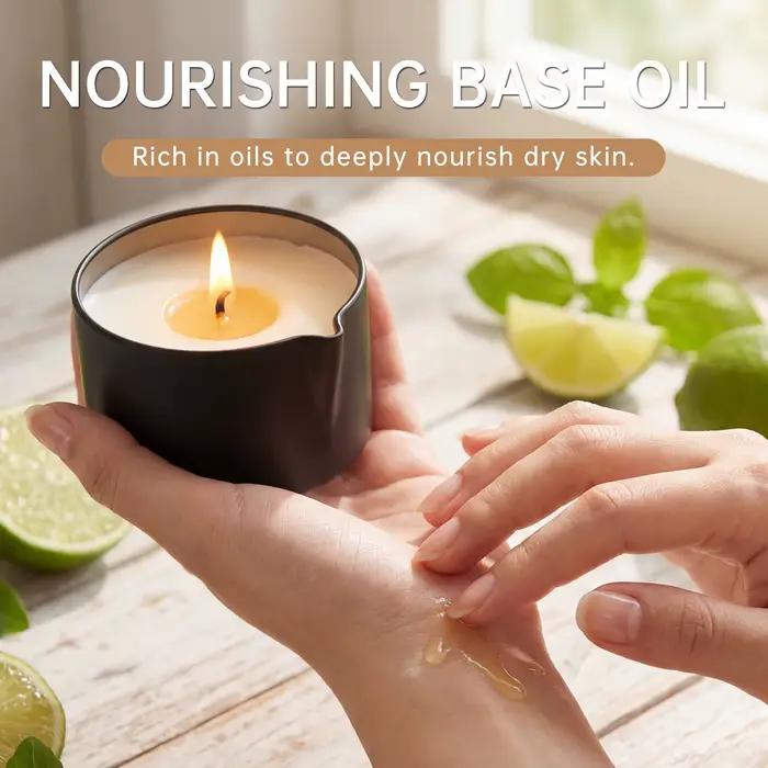 Bougie de massage à l'huile de citron