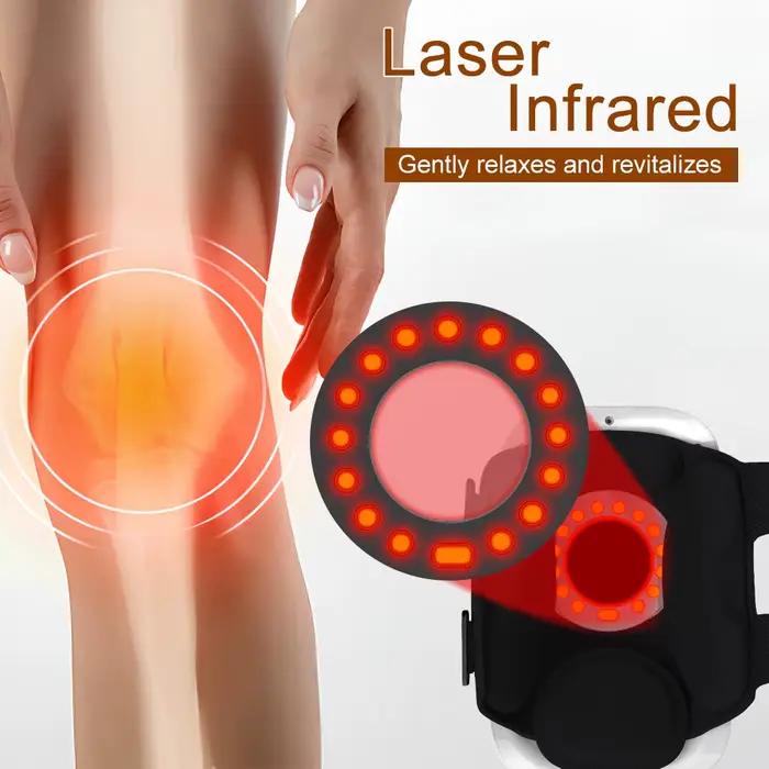 Massage chauffant physiothérapie des articulations du genou compresse chaude