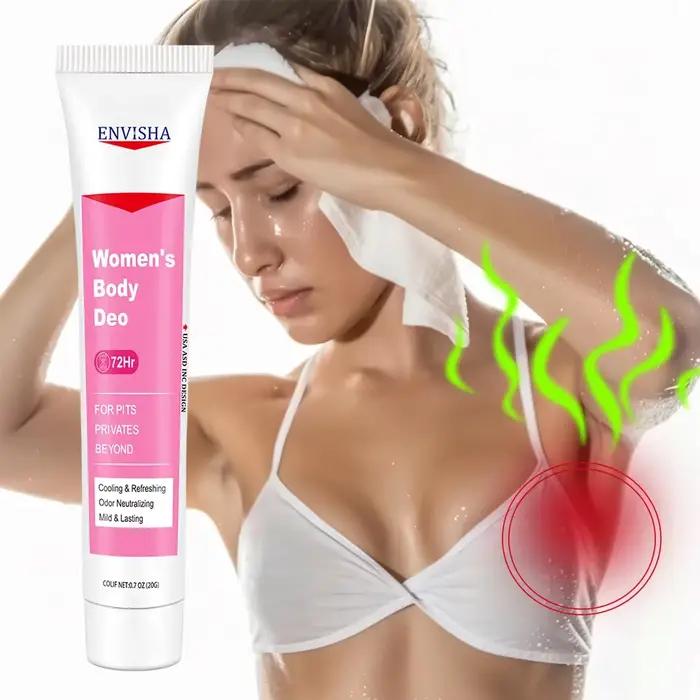 Crème hydratante et nourrissante ENVISHA pour peau sensible des femmes corps aisselles fesses soins quotidiens moments spéciaux