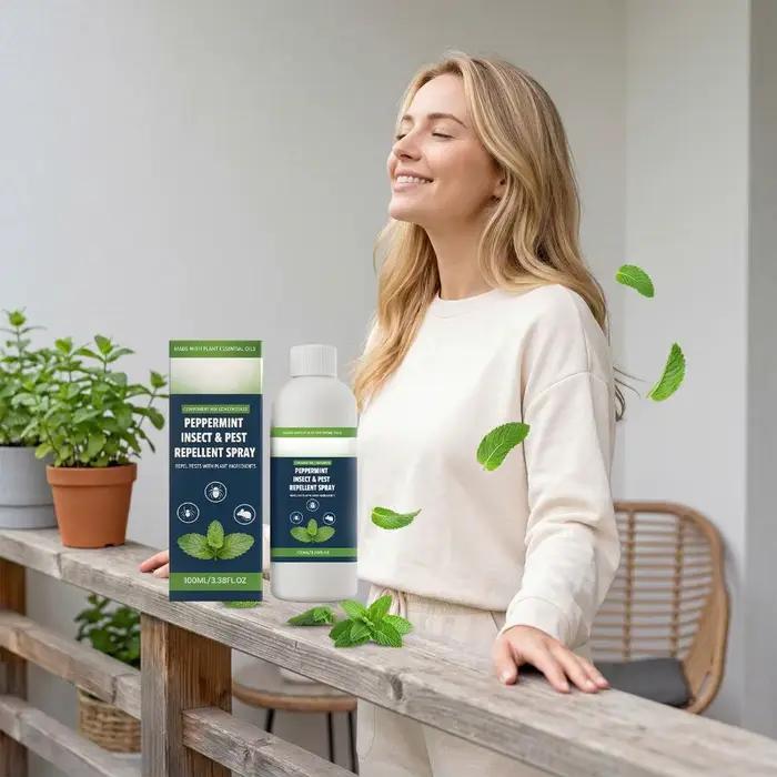 Spray Répulsif Concentré Contre les Nuisibles Huile Naturelle de Citronnelle et Menthe Poivrée Anti-Insectes Araignées Rongeurs Pour Jardin Intérieur Sûr pour les Animaux de Compagnie