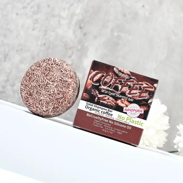 J + 60g café solide shampooing hydratant nettoyage décontamination contrôle de l'huile pellicule supprimant savon de soin des cheveux