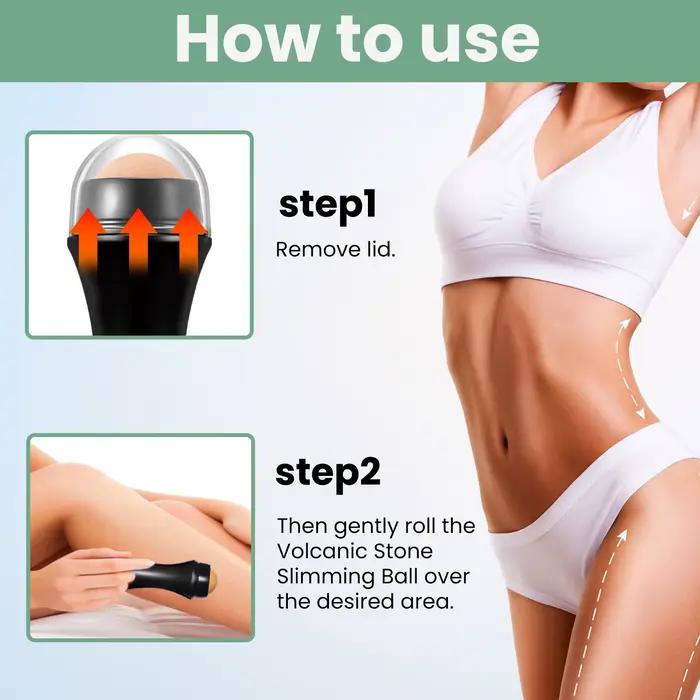 EELHOE – crème à rouleau amincissant pour le corps, perte de poids, combustion des graisses, Lifting rapide de la Cellulite, raffermissement, pierre volcanique abdominale, boule amincissante