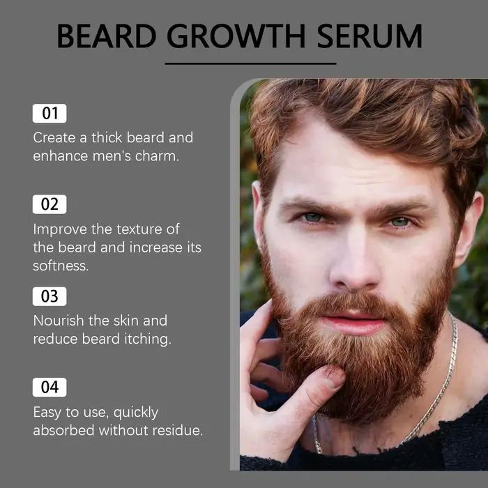 Huile de croissance de la barbe