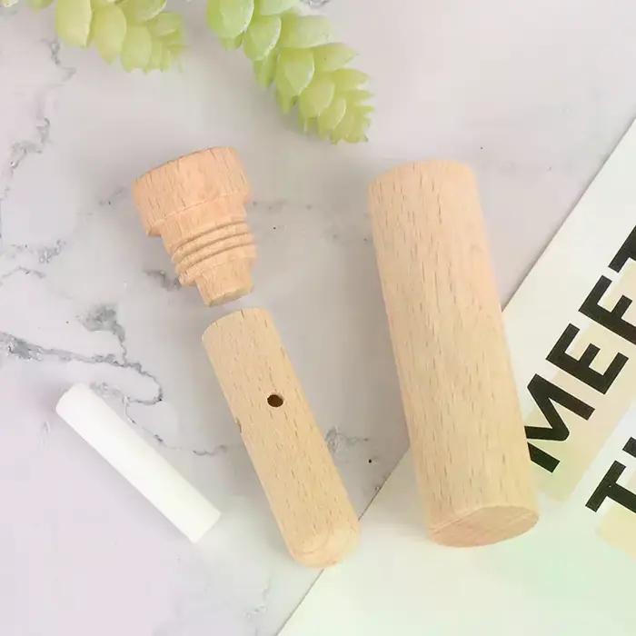 Diffuseur d'arômes en bois pour huiles essentielles avec mèches