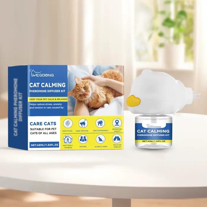 Kit de diffuseur de phéromone apaisant pour chat