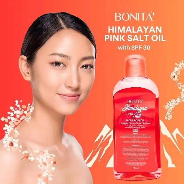 Original Bonita himalayen rose sel tournesol lavande visage corps huile collagène hydrater réduire les marques acné