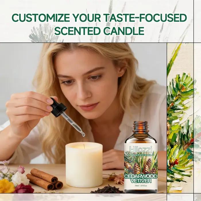 Huile parfumée CEDARWOOD VETIVER : Pour l'aromathérapie, la diffusion, la parfumerie et les bougies parfumées.