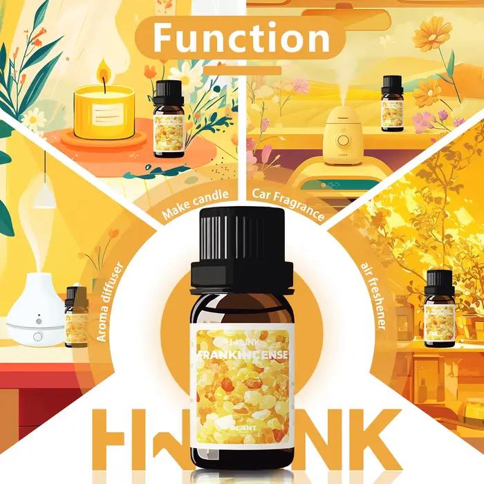 Huile essentielle d'encens 10ml 100% pure et naturelle pour diffuseurs domestiques