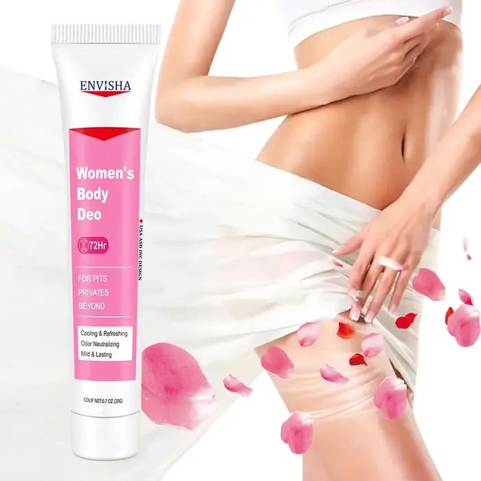 Crème hydratante et nourrissante ENVISHA pour peau sensible des femmes corps aisselles fesses soins quotidiens moments spéciaux