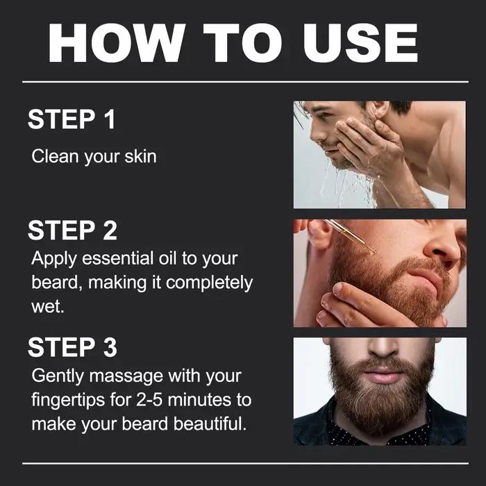 Huile de ricin pour barbe