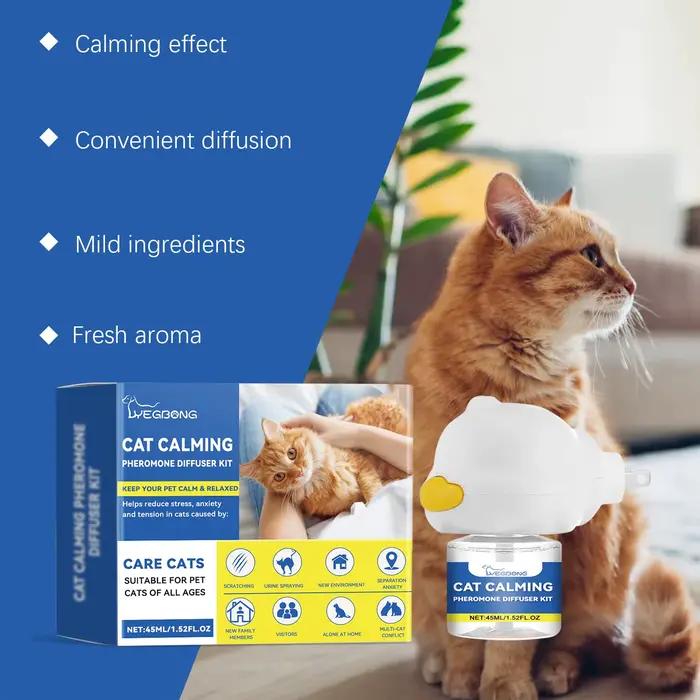 Kit de diffuseur de phéromone apaisant pour chat