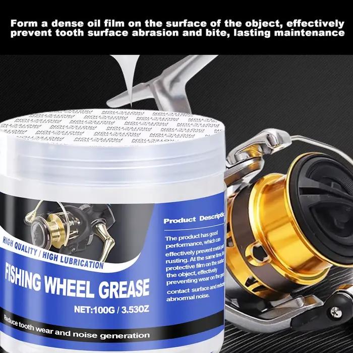 Graisse pour moulinet de pêche 50g/100g, huile pour moulinet de pêche, accessoires efficaces pour l'entretien du moulinet de pêche, lubrifiant pour moulinet de pêche