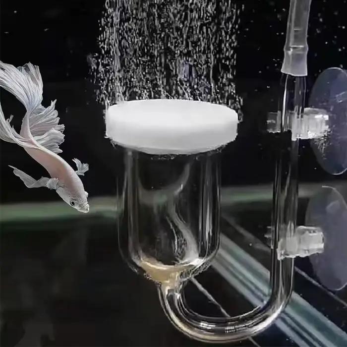 Diffuseur de CO2 pour réacteur de bulles d'aquarium, système de CO2, atomiseur pour Aquarium, plantes vivantes, raffineur de culture d'herbe et d'eau avec ventouse