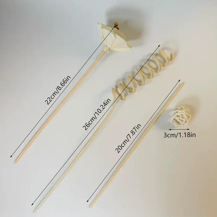 Ensemble de 6 bâtons de diffuseur en rotin