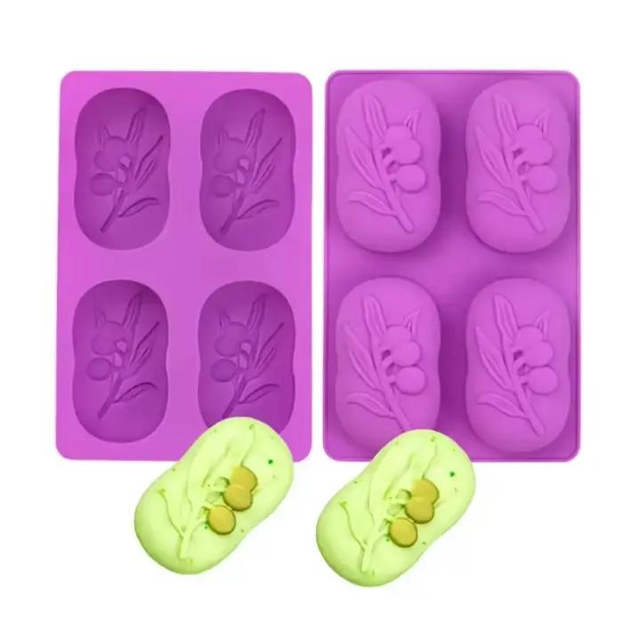 Moule en silicone de Regina pour zones de bricolage, olivier, outils exécutifs de Regina faits à la main, rectangulaire, fournitures exécutives, bougie, artisanat en argile polymère