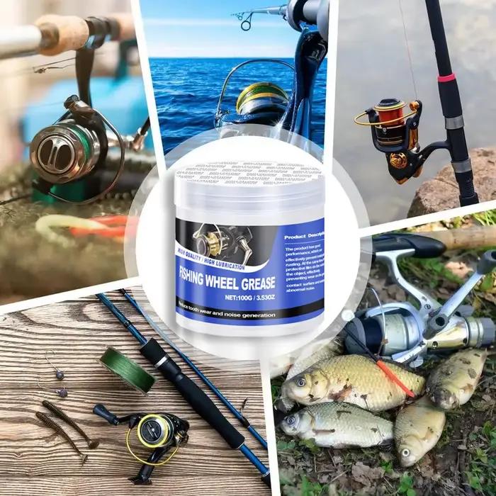 Graisse pour moulinet de pêche 50g/100g, huile pour moulinet de pêche, accessoires efficaces pour l'entretien du moulinet de pêche, lubrifiant pour moulinet de pêche