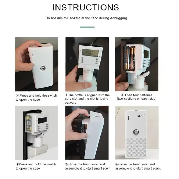 Machine à parfum électrique sans eau et batterie