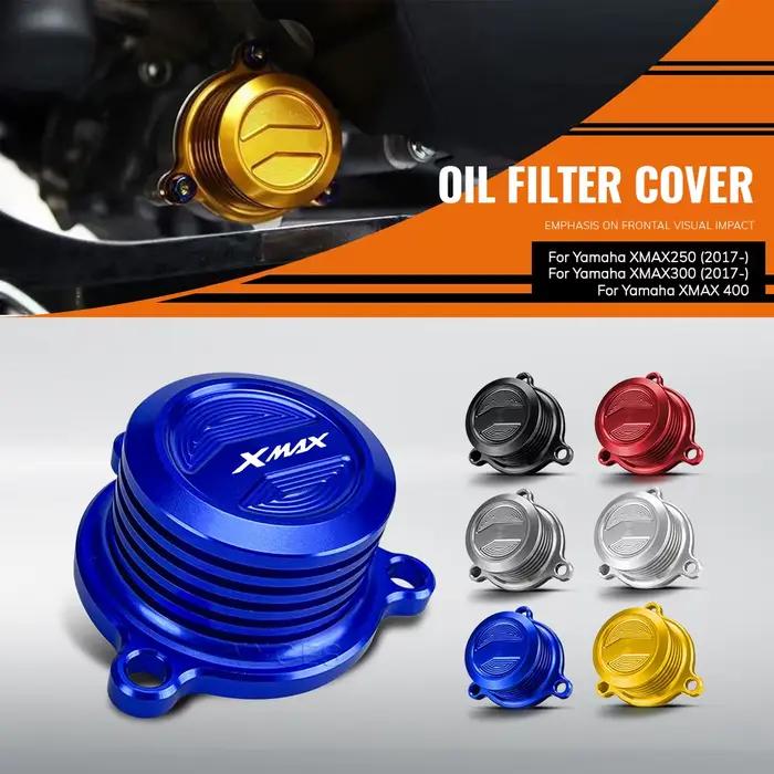 Accessoires de moto pour Yamaha X-MAX XMAX 125 250 300 400 2017-bouchon de couvercle de refroidissement de réservoir de filtre à eau et à huile et à carburant