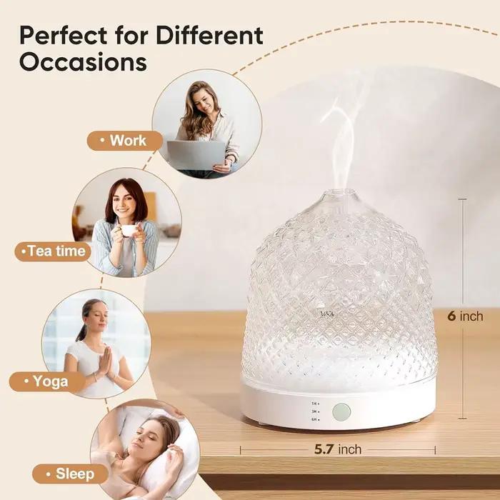 Diffuseur d'arôme ultrasonique en verre électrique