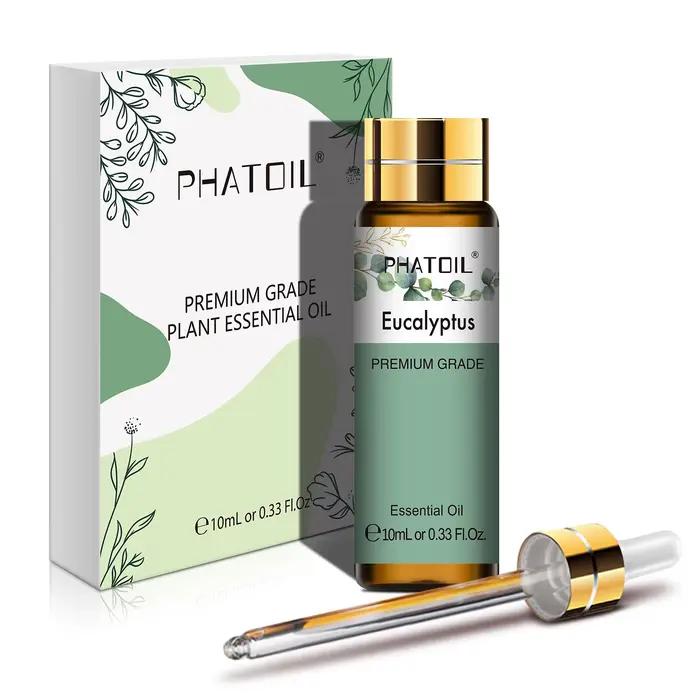 PHATOIL 1 pièces huile essentielle d'eucalyptus pour la fabrication de bougies diffuseur 10 ml/30 ml/100 ml huiles essentielles d'aromathérapie végétale naturelle