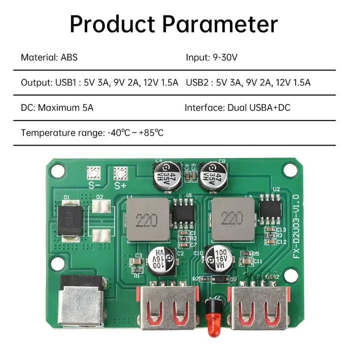 Contrôleur de tension solaire MPPT, stabilisateur de panneau solaire, double USB, chargeur DIY, accessoires, vente en gros et livraison directe