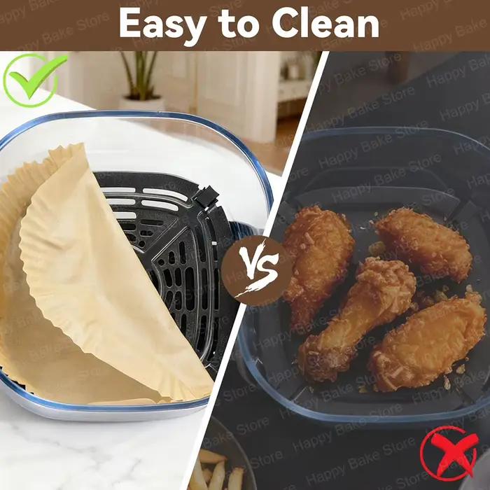 Doublures de friteuse à air jetables compatibles avec la friteuse à air Ninja, papier de cuisson pour friteuse à air en verre Ninja Crispi Pro 6 en 1, AS101CY
