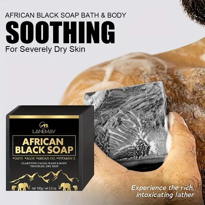 Savon noir africain 100g pour nettoyer en profondeur la peau