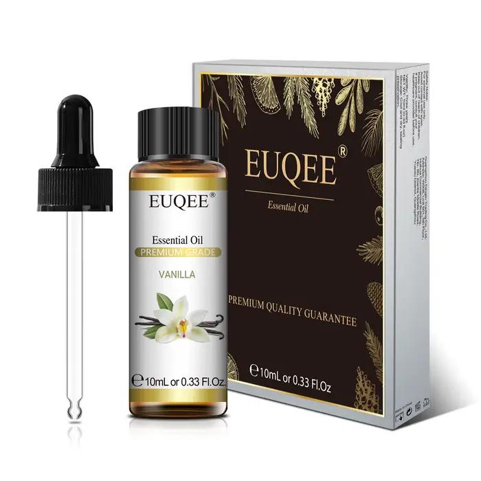 EUQEE 10ml huile essentielle Pure menthe poivrée Palo Santo bergamote Eucalyptus lavande cannelle bois de cèdre huiles essentielles d'aromathérapie