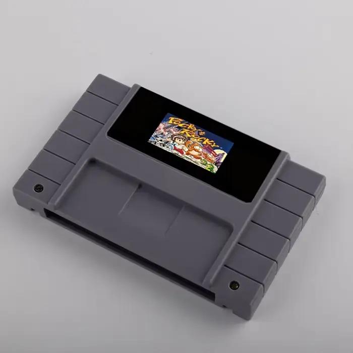 Cartouche de jeu vidéo Pocky&Rocky 1 2 Link 018 pour SNES, 19 types de jeux 16 bits, USA/EUR, pour console de jeux vidéo, à choisir