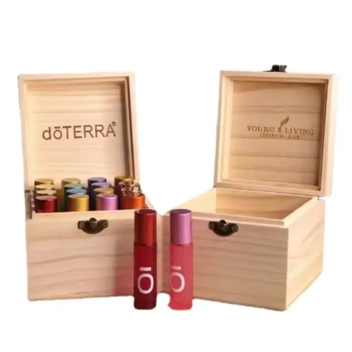 Boîte de rangement d'huiles essentielles en bois pour DoTERRA Young Living