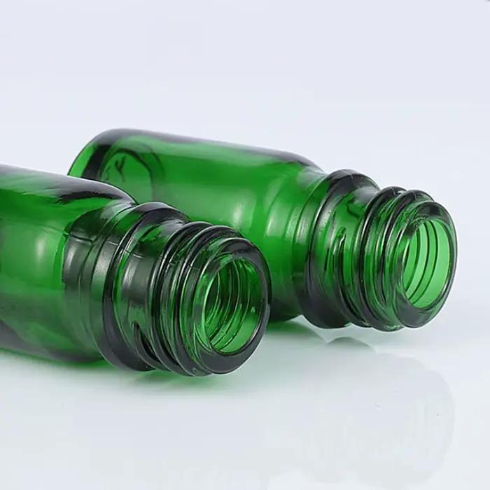 Compte-gouttes en verre vert HI pour aromathérapie