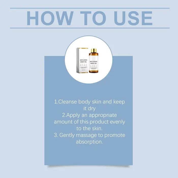 Huile Corporelle Revitalisante Hydratation Profonde Lissante Unifiante Éclaircissante Légère Facile à Appliquer Tous Types de Peau Soin Quotidien