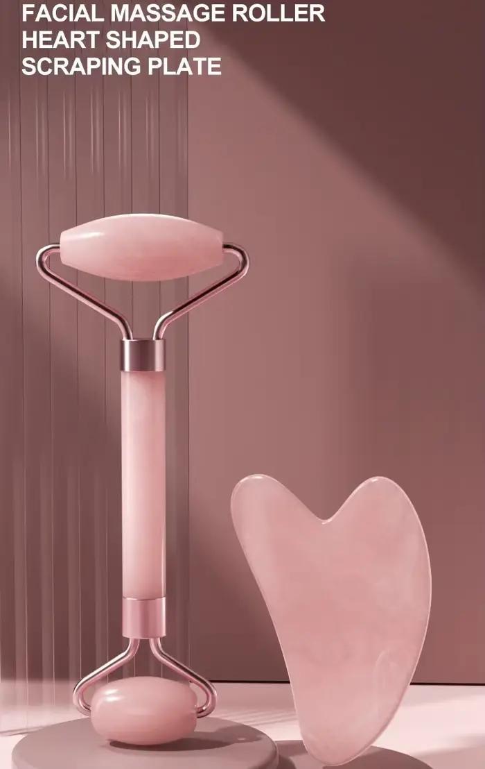 Rouleau de massage facial en résine pour le visage