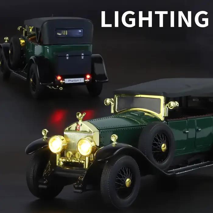 1:24 Rolls Royce Phantom I 1925 De Luxe Classique Rétro Berline En Alliage moulé Sous pression Modèle De Voiture Accueil À La Mode Jouets Ornements Cadeau D'anniversaire