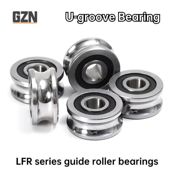 Roulement à rouleaux de rail de série de LFR 1PCS LFR5200-8 le diamètre intérieur 10mm le diamètre extérieur 32mm recommande le diamètre 8mm de rainure de U de 14mm 10*32*14