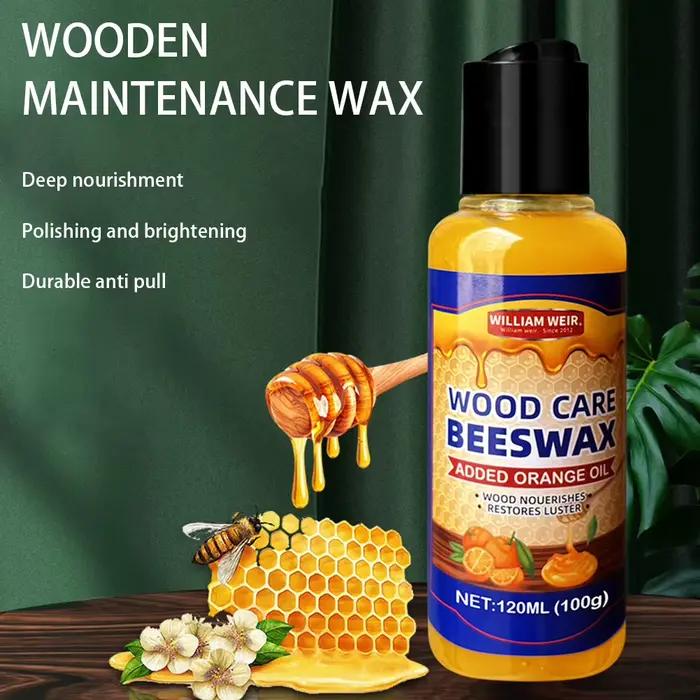 Cire d'abeille naturelle, huile d'orange, conditionneur pour bois, polissage du bois, soin, cire d'abeille, spray de cire d'abeille, spray de polissage pour meubles, conditionneur pour sols