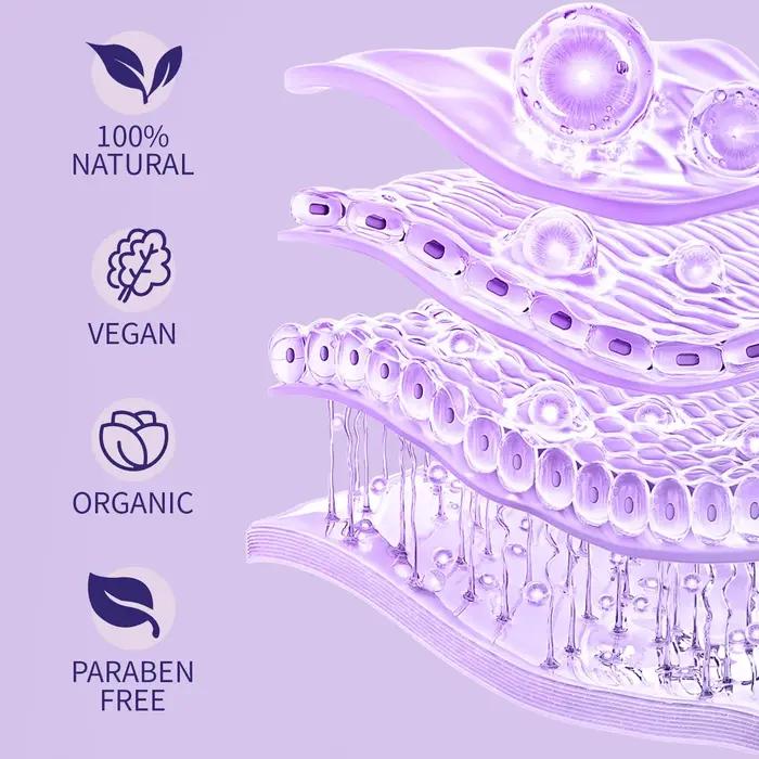 Huile pour le visage anti-âge au bakuchiol 60 ml - Alternative naturelle au rétinol avec de la lavande