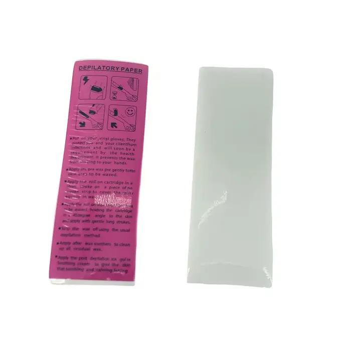 100 pièces épilation non tissé corps tissu cheveux enlever cire rouleaux de papier haute qualité épilation épilateur cire bande papier rouleau